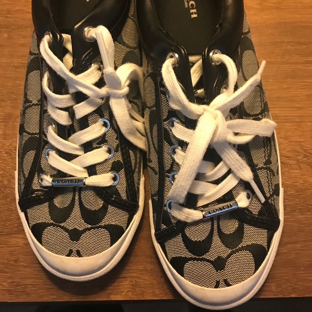 Barely work coach tennis shoes